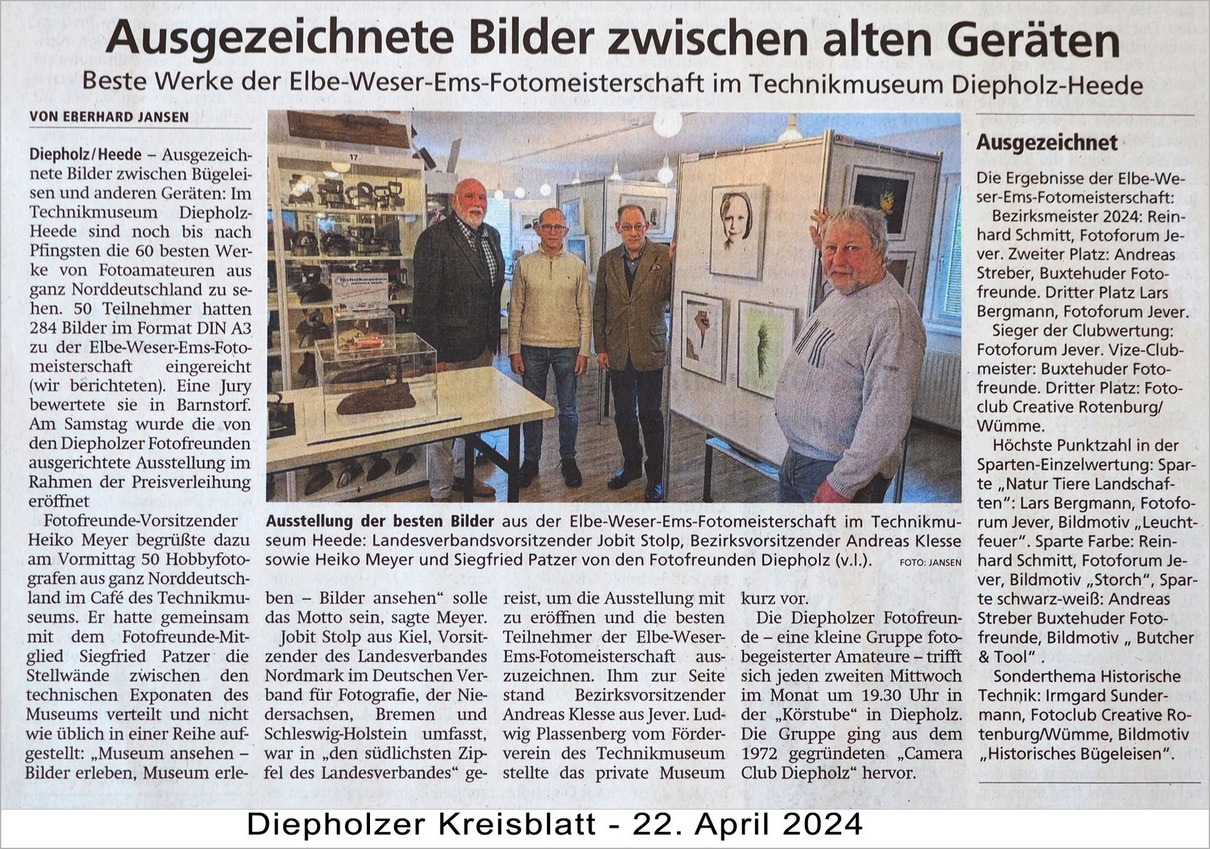 Diepholzer Kreisblatt EWE Ausstellung